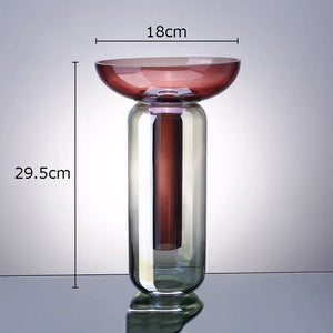 46748262072553Gradient Coloured Glass Vase measurements