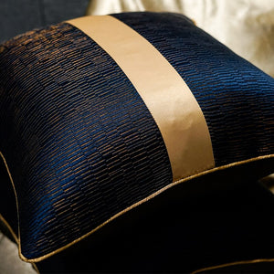 Luxury Blue and Gold Cushion Covers - Decked Deco