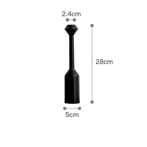 Black Wooden Candle Holder Collection Design E measurements